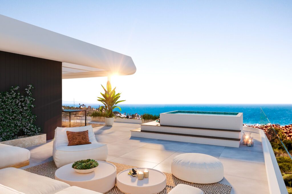Malaga sea view terrace