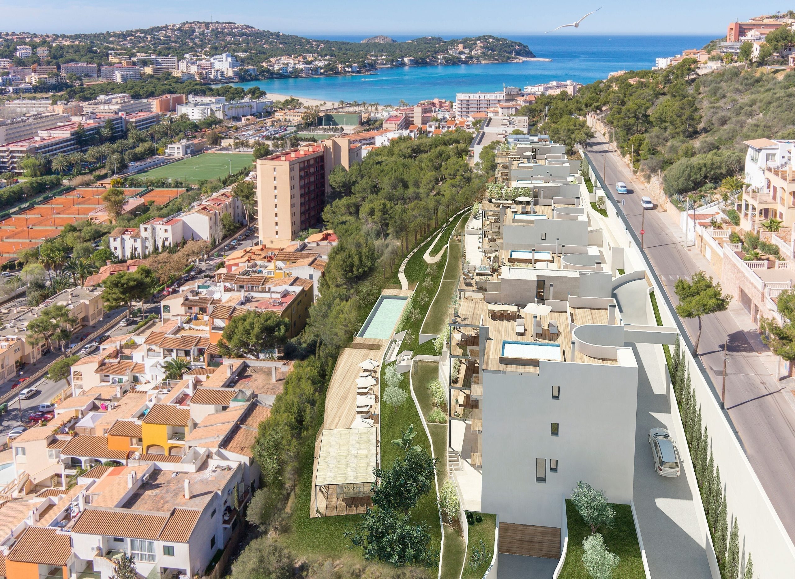 luxuriöse Neubau 5-Zimmer-Wohnung in Santa Ponsa, Mallorca