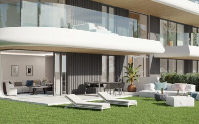 Costa del Sol – Neubau Erdgeschosswohnung mit Garten und Meerblick in Estepona