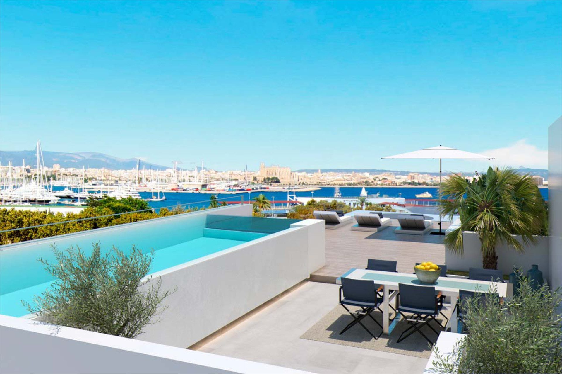 Exklusives Luxus-Apartment mit Hafenblick auf Palma