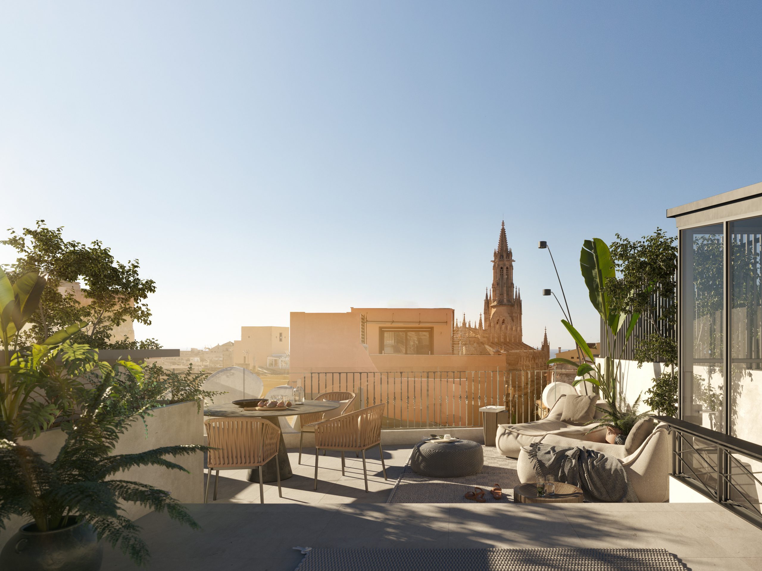 Beeindruckendes Penthaus mit privater Dachterrasse im Herzen von Palmas Altstadt, Mallorca