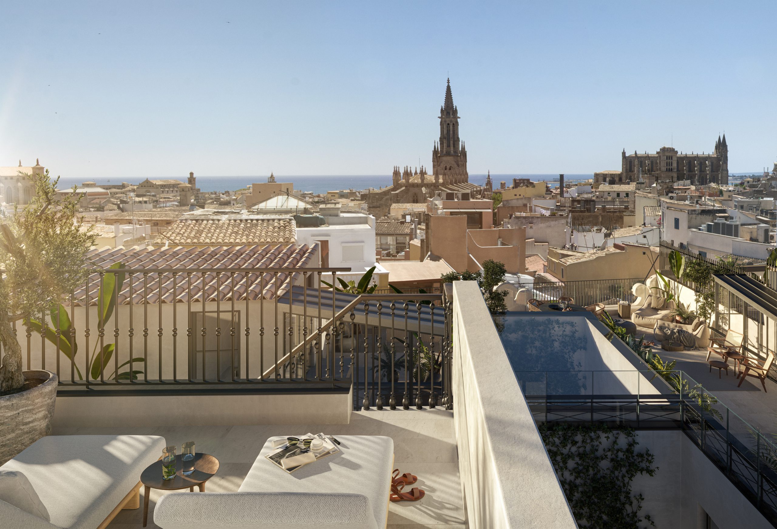 Beeindruckende Penthäuser mit privaten Dachterrassen im Herzen von Palmas Altstadt